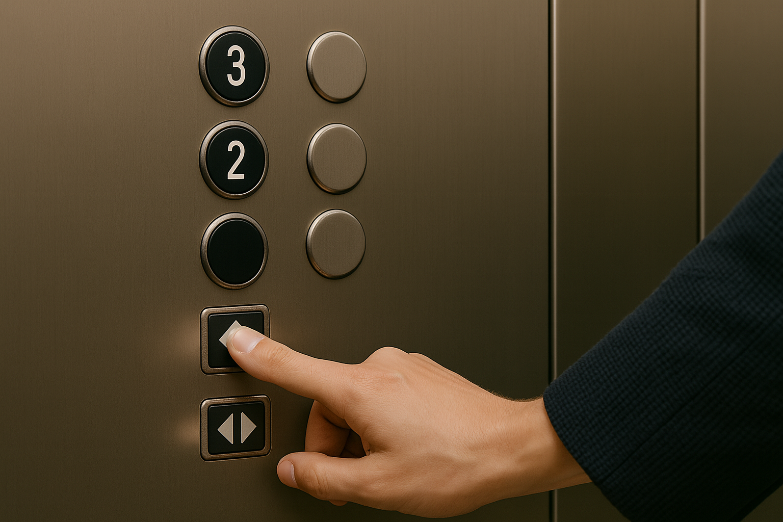 chat gpt generated pressing buttons in elevator